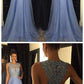Gorgeous A-Line High Neck Lace Prom Dress Beading Evening Gown cg2833
