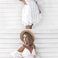 A-Line Spaghetti Straps Short White Lace Homecoming Dress cg2853