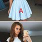 A-Line Round Neck Cap Sleeves Pink Chiffon Short Homecoming Dress with Lace cg2879