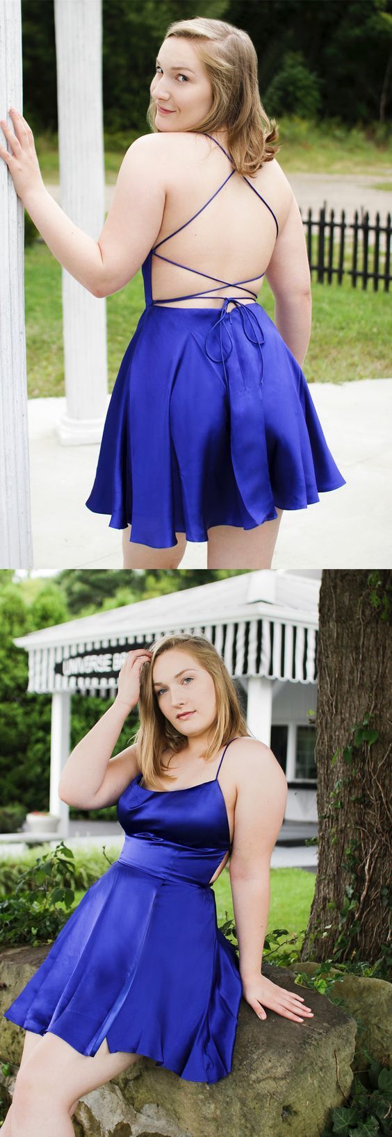 Royal Blue Homecoming Dresses, Plus Size Homecoming Dress for Teen, Cheap Hoco Dress cg2934