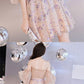 Champagne tulle short dress, champagne tulle homecoming dress, champagne formal dress cg3051