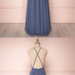 Simple backless chiffon long prom dress, chiffon evening dress cg3169