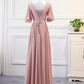 Pink Chiffon Bridesmaid Dresses , Long Formal prom gown cg3227