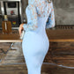 Light Blue Sheath Dress Fashion homecoming dress cg3455