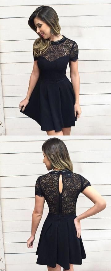 black short homecoming dress cg3460