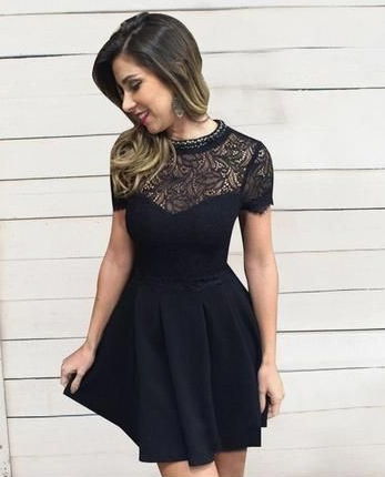 black short homecoming dress cg3460