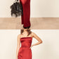 Red Prom Dresses,Spaghetti Straps Long Party Dress,Cheap Sheath Prom Dress  cg3545