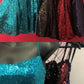 A Line Criss Cross Straps Back Burgundy Sequins Homecoming Dress cg3622
