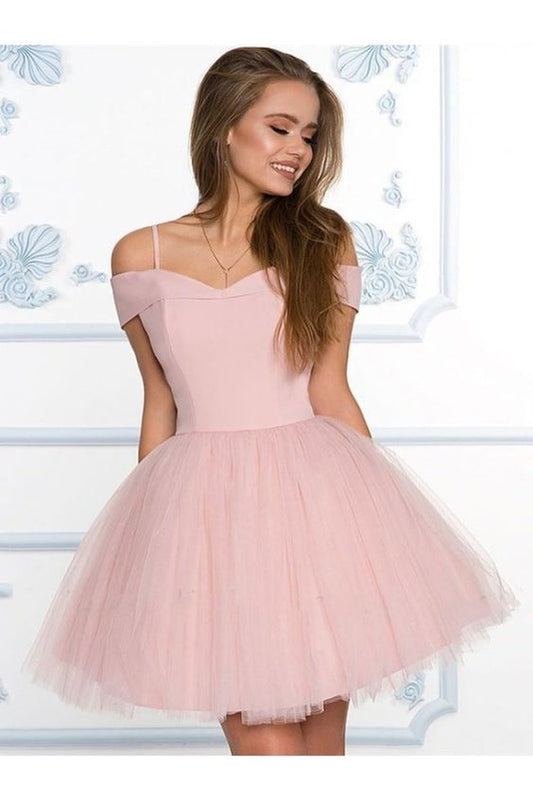 Off The Shoulder Short Formal Graduation Homecoming Dresses cg3722