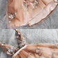A-line V neck Champagne Tulle Lace Short Dress Homecoming Dress cg3852