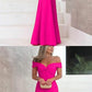 baby pink prom dress mermaid off the shoulder evening gowns cg4121