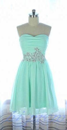 Mint Green Homecoming Dress,Chiffon Homecoming Dresses,Cheap Homecoming Gowns cg4140