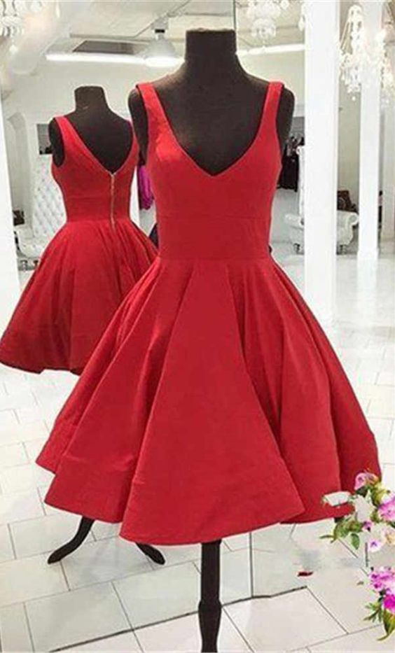 simple short homecoming dresses, cheap red homecoming dresses for teens cg4212