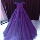Charming Tulle Ball Gown Off Shoulder Lace Appliques Prom Dress, Sweet 16 Gown cg4233