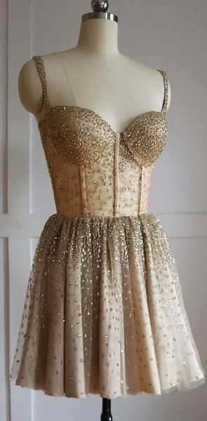 Cute Sparkly Beaded Sweetheart Homecoming Dresses cg4263