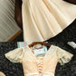 Elegant A-Line Jewel Cap Sleeves Short Homecoming Dress With Lace cg435