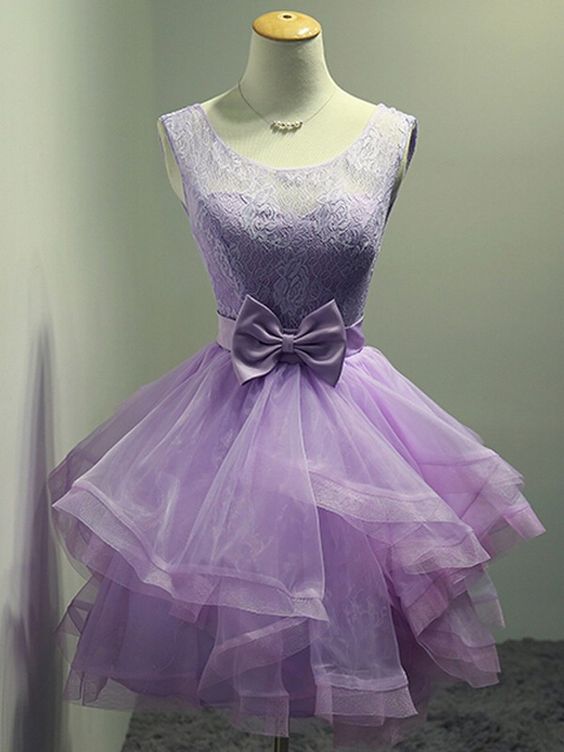 Aline Purple Homecoming Dresses Sheer Back Sleeveless Lace cg4377
