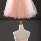 Blush Pink Homecoming Dress,Short Dresses,Tulle Homecoming Gowns cg4379