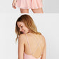 Sweet Pink Spaghetti Straps V-Neck Homecoming Dresses,Sleeveless Chiffon Graduation Dresses cg4576