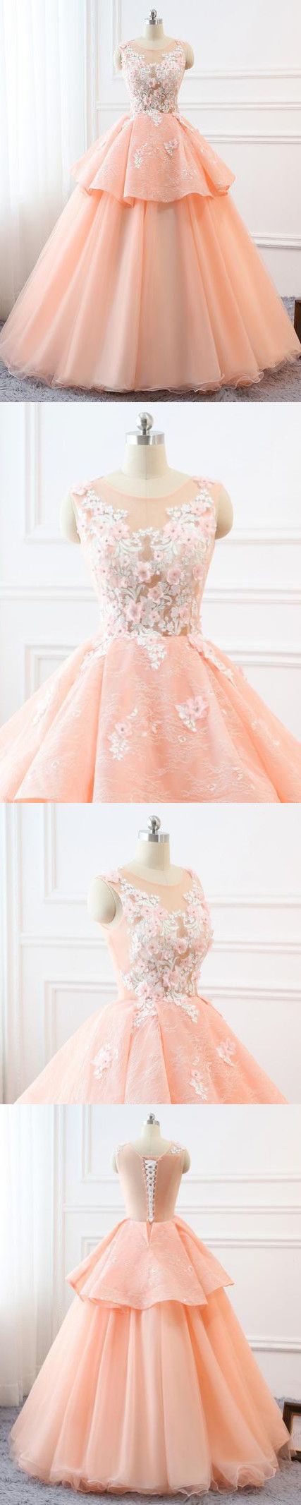2020 Chic A-line Scoop Long Prom Dresses Lace Prom Dress Ball Gowns Evening Dresses cg4626
