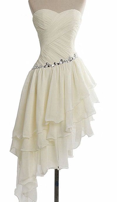 Mismatched Prom Dress,Ivory Prom Dress,Chiffon Prom Dress,Cheap Prom Dress,Party Dresses cg4635