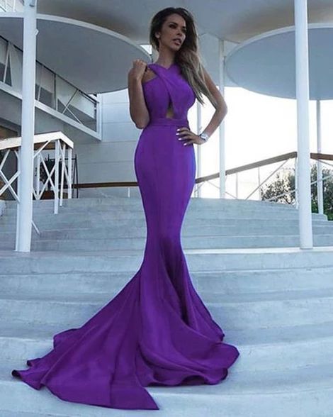 Purple Prom Dresses Mermaid cg4667