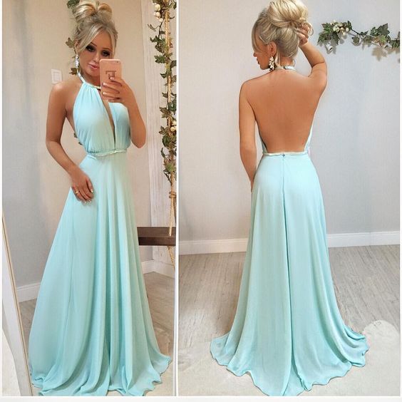 Backless Pageant Dress Long Formal prom Dress cg4758