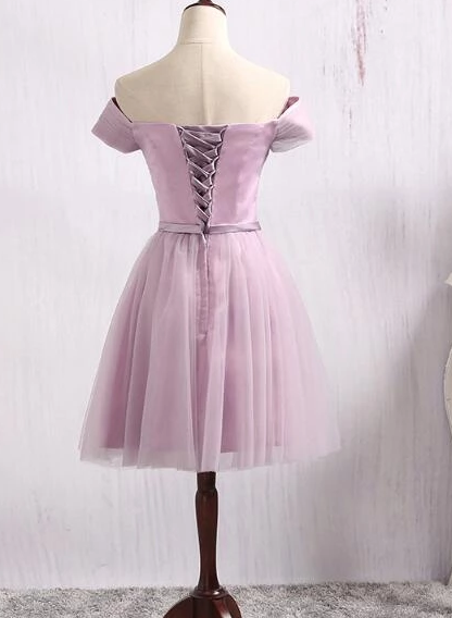 Lovely Lavender Tulle Sweetheart Short Party Dress, Homecoming Dress For Sale cg4940