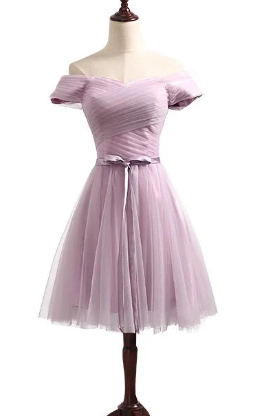 Lovely Lavender Tulle Sweetheart Short Party Dress, Homecoming Dress For Sale cg4940