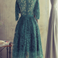 Green lace short party dress green lace homecoming dress cg4977