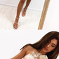 Champagne tulle short party dress, champagne homecoming dress cg4990