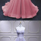 Watermelon Tulle A Line Beaded Long Lace Pageant Dress, Sweet 16 Prom Dress  cg5090