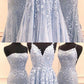 Prom Dress blue, Long Prom Dresses cg5581