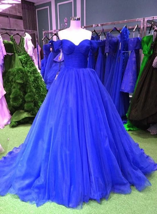 Wunderschönes dunkelblaues Tüll-Abendkleid mit Herzausschnitt, elegantes Ballkleid, Ballkleid cg5665