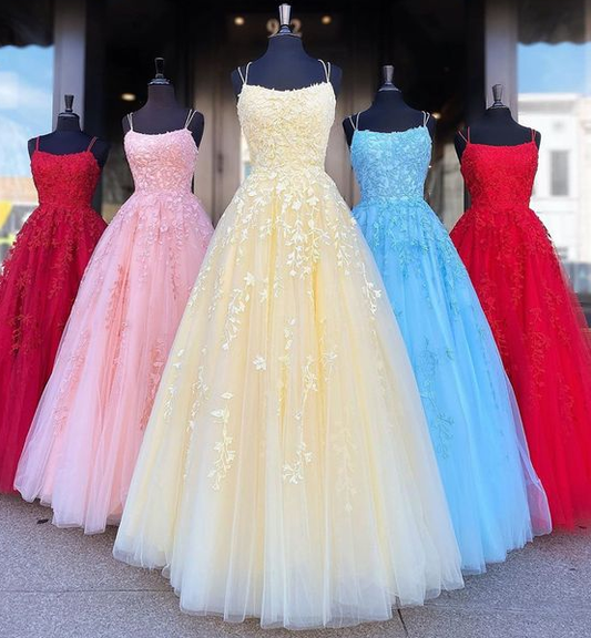 Backless Yellow Pink Blue Red Burgundy Lace Prom Dresses, Backless Lace Formal Evening Bridesmaid Dresses  cg5871