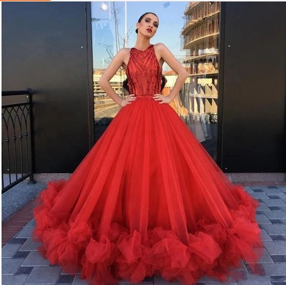 Stunning sequined puffy queen pleating formal evening party prom dress ball gown  cg5914