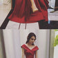 Stylish A Line V Neck Red Prom Dresses Long with Split Front Evening Dresses  cg6398