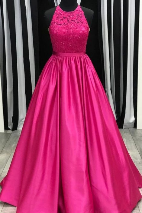 New Prom Dress Halter Neckline, Evening Dress ,Winter Formal Dress  cg6418