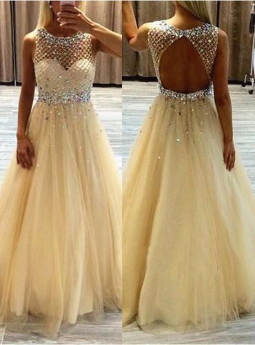 Fashion Floor Length Prom Dress Beaded Formal Dresses Wedding Party Dress   cg6470