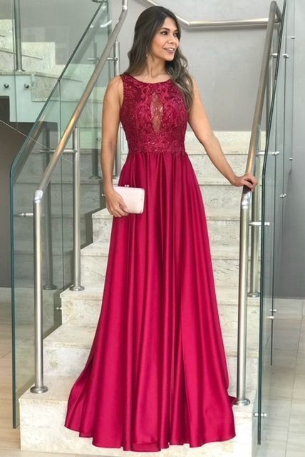Beautiful Satin Cross Back Long Evening Formal Gowns, Sexy Party Dresses, Prom Dresses  cg6658