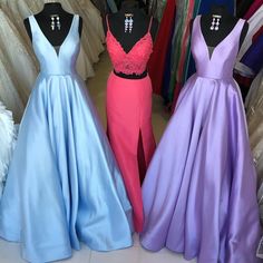 Princess V-Neck Long Prom Dress  cg6660
