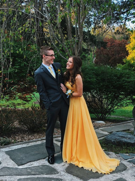 Modest yellow Prom Dress , Charming Prom Dress   cg6708