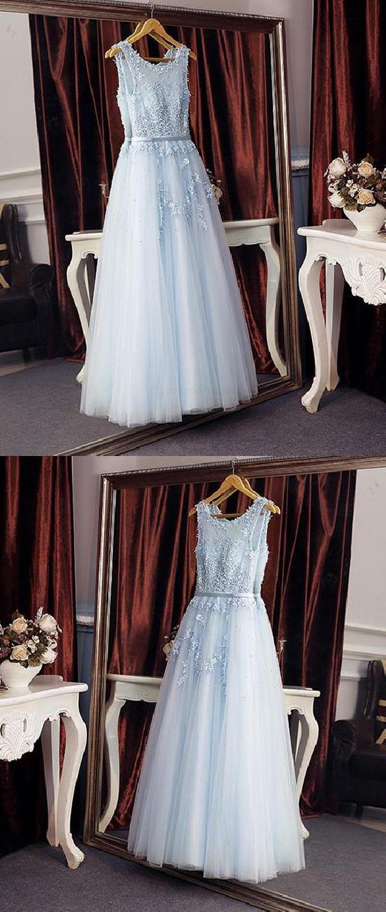 Customized Light Prom Dresses Lace, Blue Bridesmaid Dresses, Prom Dresses Long, Light Blue Bridesmaid Dresses  cg6793