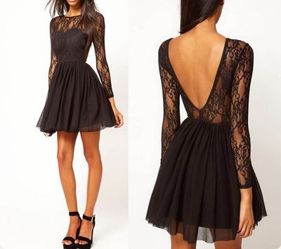 Lace Homecoming Dress,Black Homecoming Dress   cg6897
