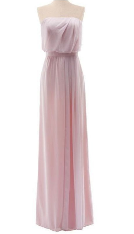 Strapless Chiffon prom Gown With Natural Waist  cg7005
