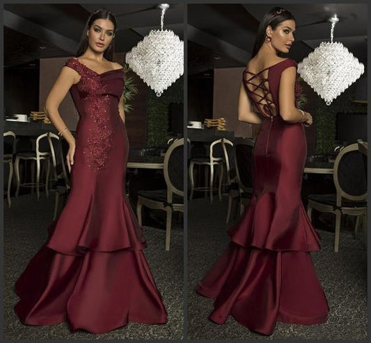 2020 Burgundy Sexy Cheap Prom Dresses long New Paolo Sebastian Special Occasion Dresses  cg7065