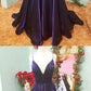 Simple purple v neck satin long prom dress, evening dress  cg7230