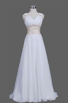 A Line Prom Dress,white Prom Dress, Long Woman Dresses  cg7475
