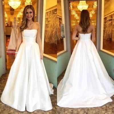 Charming Prom Dress, Elegant Strapless Prom Dresses, Long Evening Dress, Formal Gown  cg7555