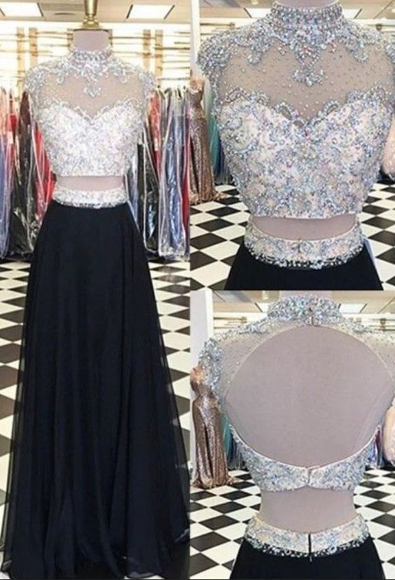 New Arrival Prom Dress,Two Piece Prom Dresses,Long Evening Dress,Elegant Prom Dresses,Floor Length Prom Dress  cg7605